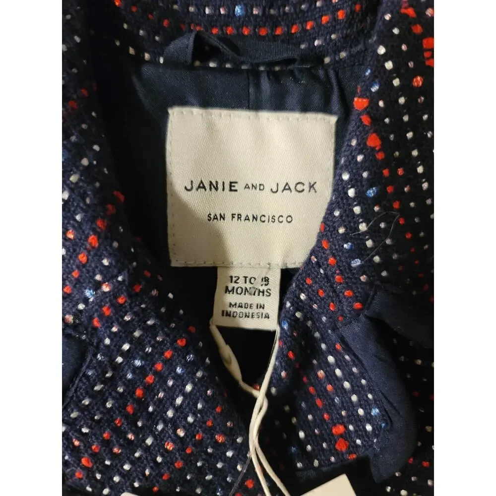 Janie and Jack Bouclé Ruffle Pocket Jacket